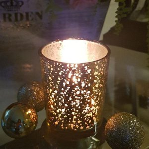 Suport din sticlă pentru lumânări votive sau tea lights - LUXcandles