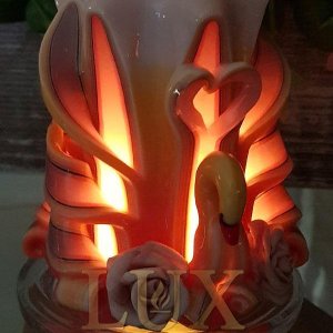 Lumânare sculptată decorativă lebădă S - LUXcandles