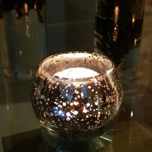 Set de 3 suporturi din sticlă pentru lumânări votive sau tea lights - LUXcandles