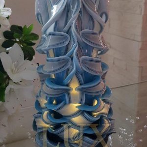 Lumânare sculptată decorativă lebădă  L - LUXcandles